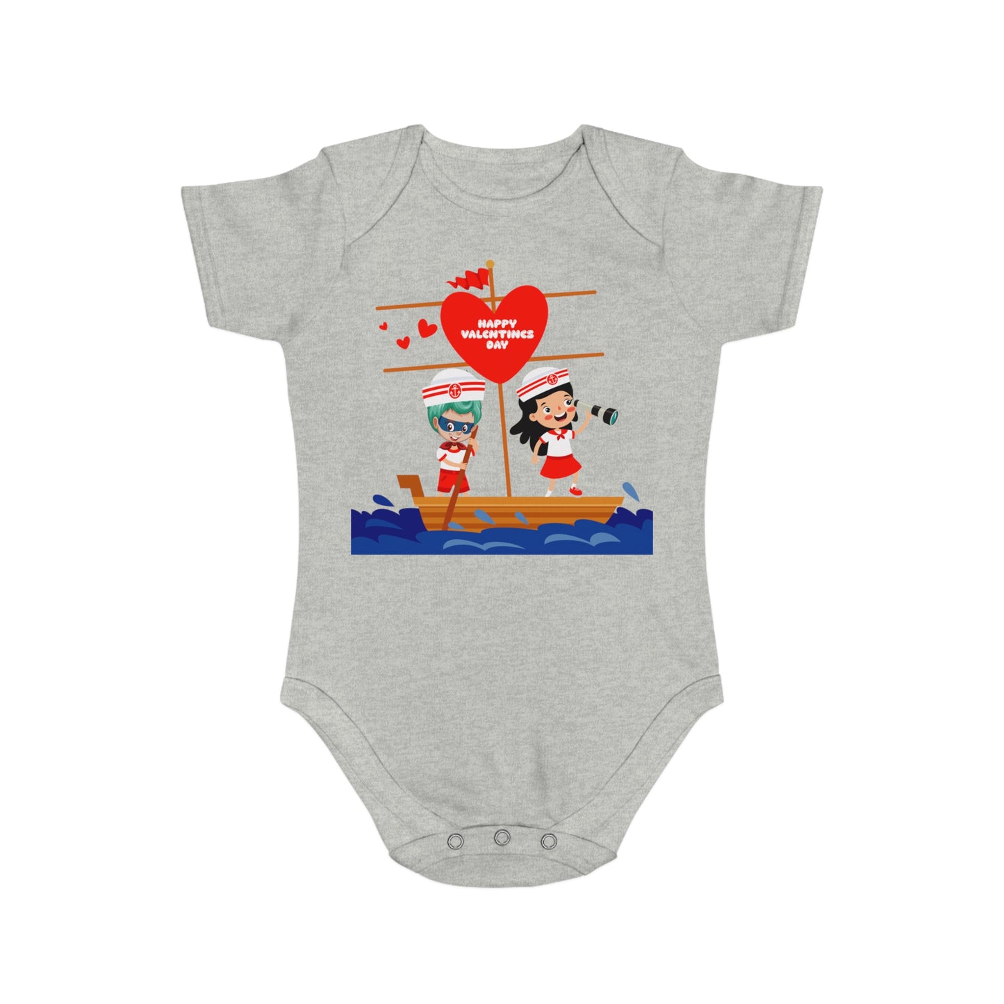 Infant Fine Jersey Bodysuit - Valentines -  Love sailing - [[{"value":"Wonderwear Kid"}]]