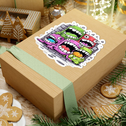 Kiss-Cut Stickers - Cool Monsters Printify