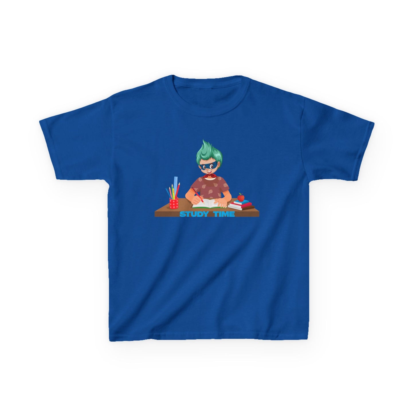 Kids Heavy Cotton™ Tee - Super kiddo studying - [[{"value":"Wonderwear Kid"}]]