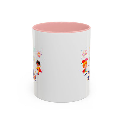 Accent Coffee Mug - Super kiddo and other hero - [[{"value":"Wonderwear Kid"}]]