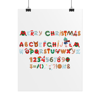 Rolled Posters - Christmas alphabet - [[{"value":"Wonderwear Kid"}]]