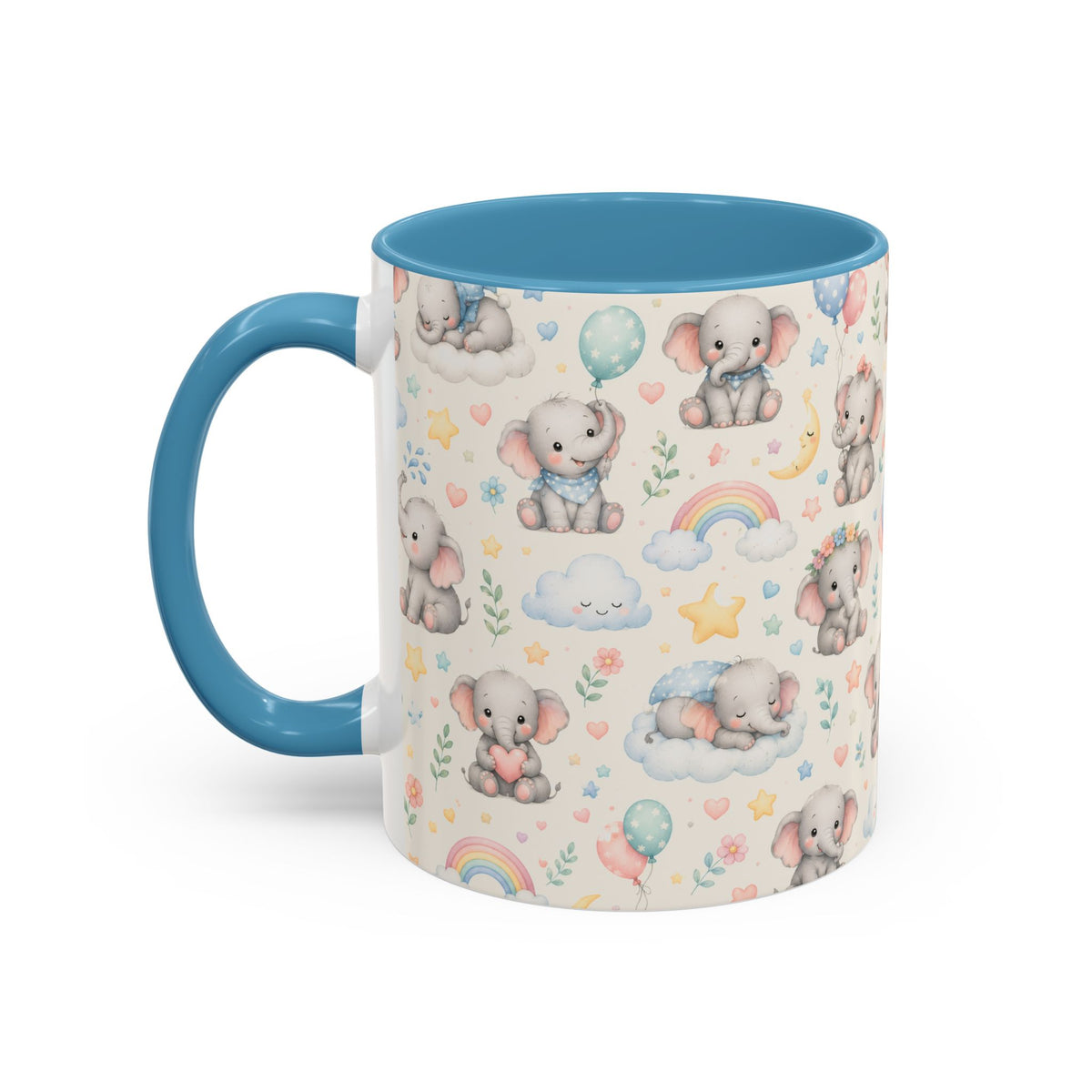 Accent Coffee Mug  (11/15 oz) - Baby Elephant Nursery