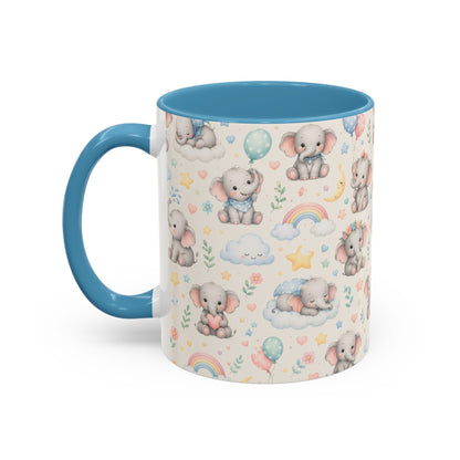 Accent Coffee Mug  (11/15 oz) - Baby Elephant Nursery