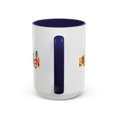 Accent Coffee Mug - Holloween hanging letters Printify