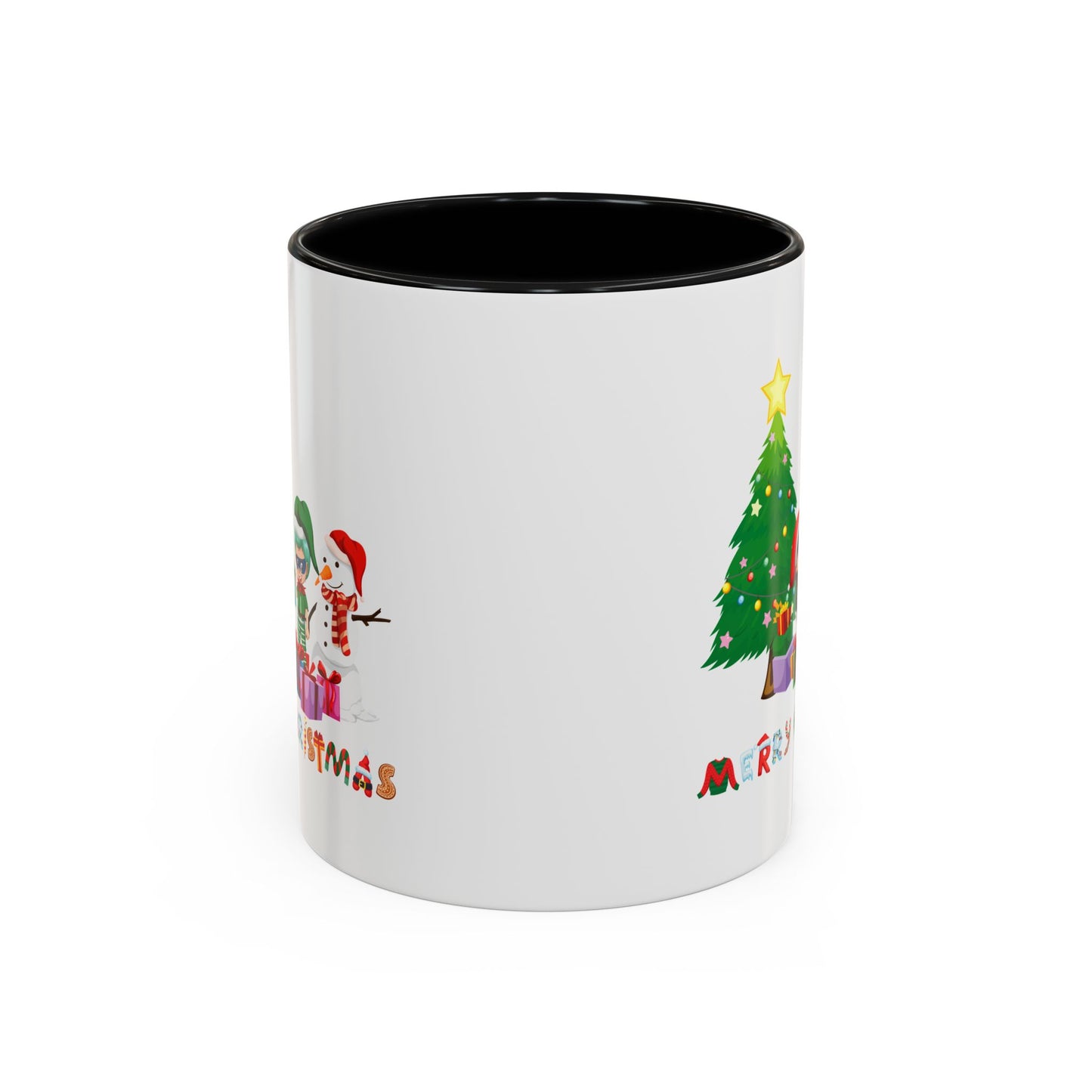 Accent Coffee Mug - Super kiddo preparing gifts