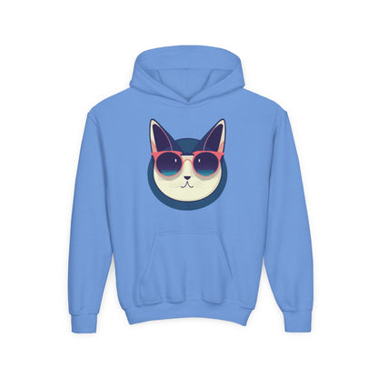 Kids Cool Cat Hoodie Printify