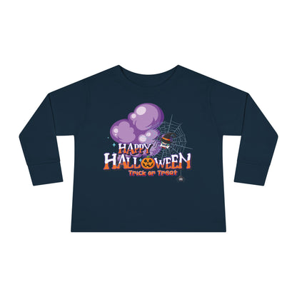 Toddler Long Sleeve Tee - Happy holloween - spider kiddo - [[{"value":"Wonderwear Kid"}]]