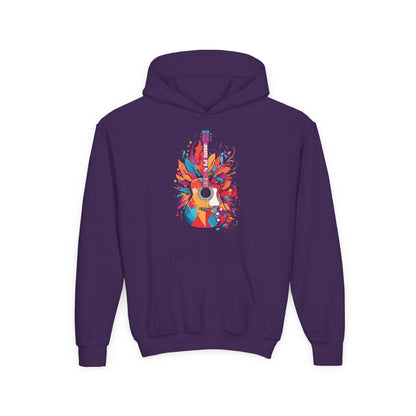 Kids Colorful Guitar Hoodie Printify