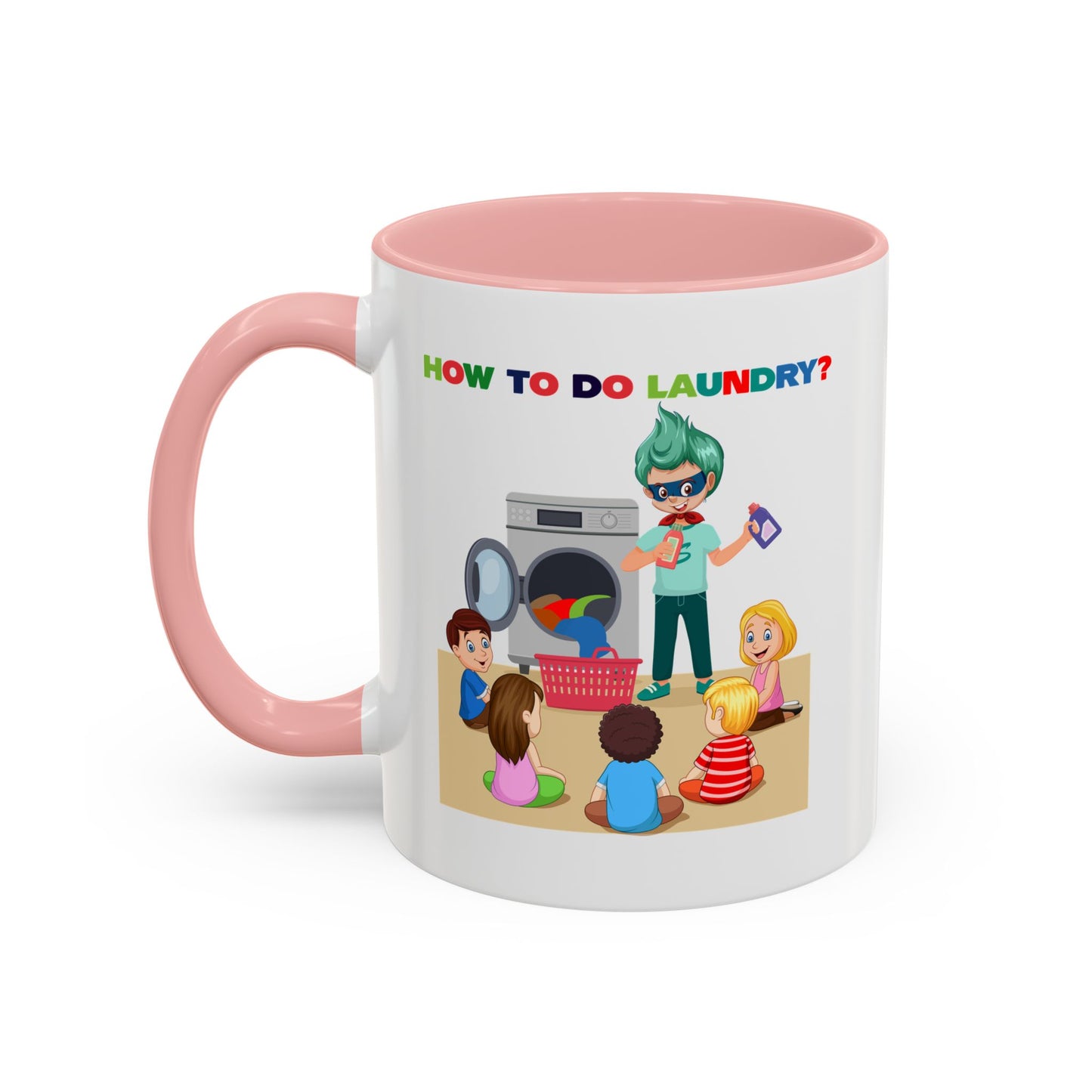 Accent Coffee Mug - super kiddo teaching laundry