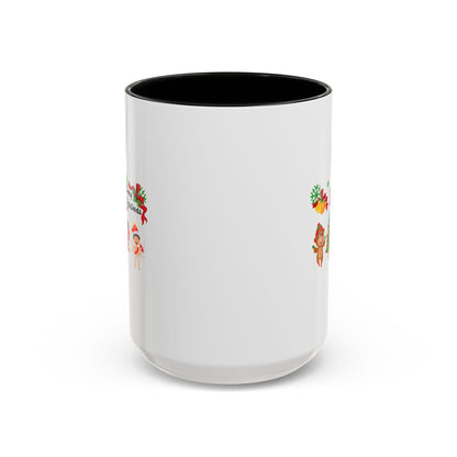 Accent Coffee Mug - Merry christmas from super kid - [[{"value":"Wonderwear Kid"}]]