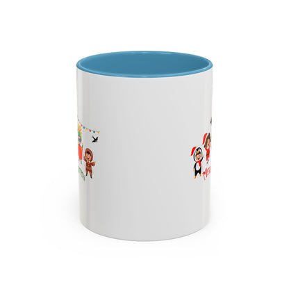 Accent Coffee Mug - Merry christmas by super kiddo and friends - [[{"value":"Wonderwear Kid"}]]