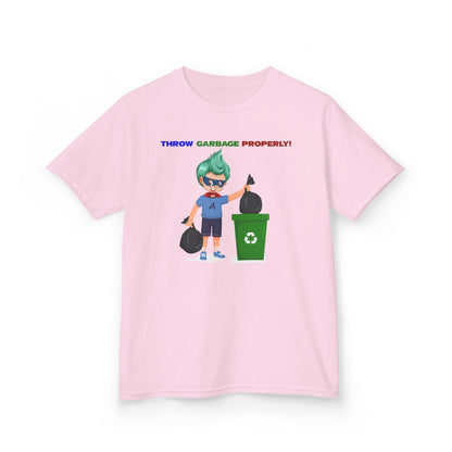Kids Heavy Cotton™ Tee - Super kiddo taking trash out - [[{"value":"Wonderwear Kid"}]]