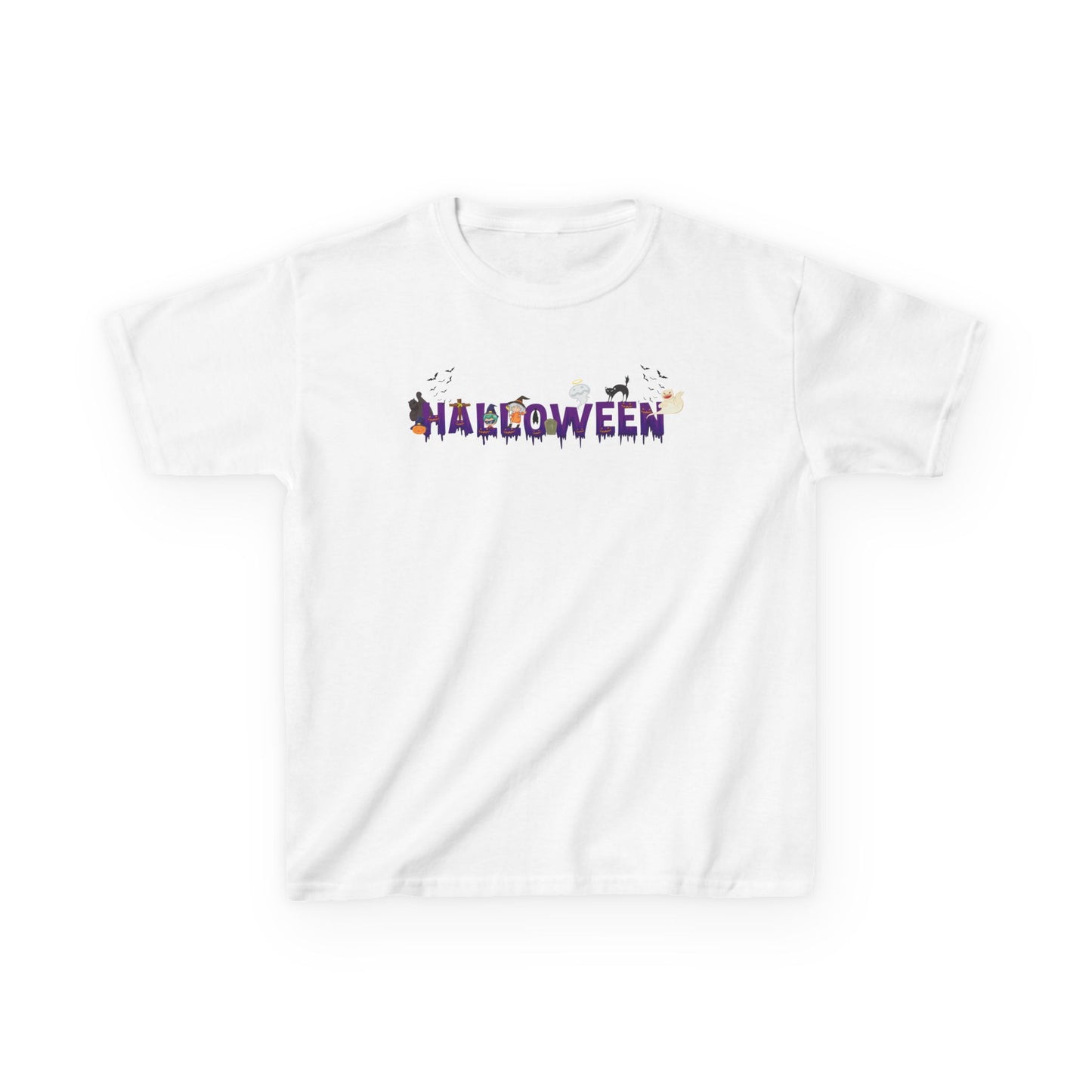 Kids Heavy Cotton™ Tee - Holloween word Printify