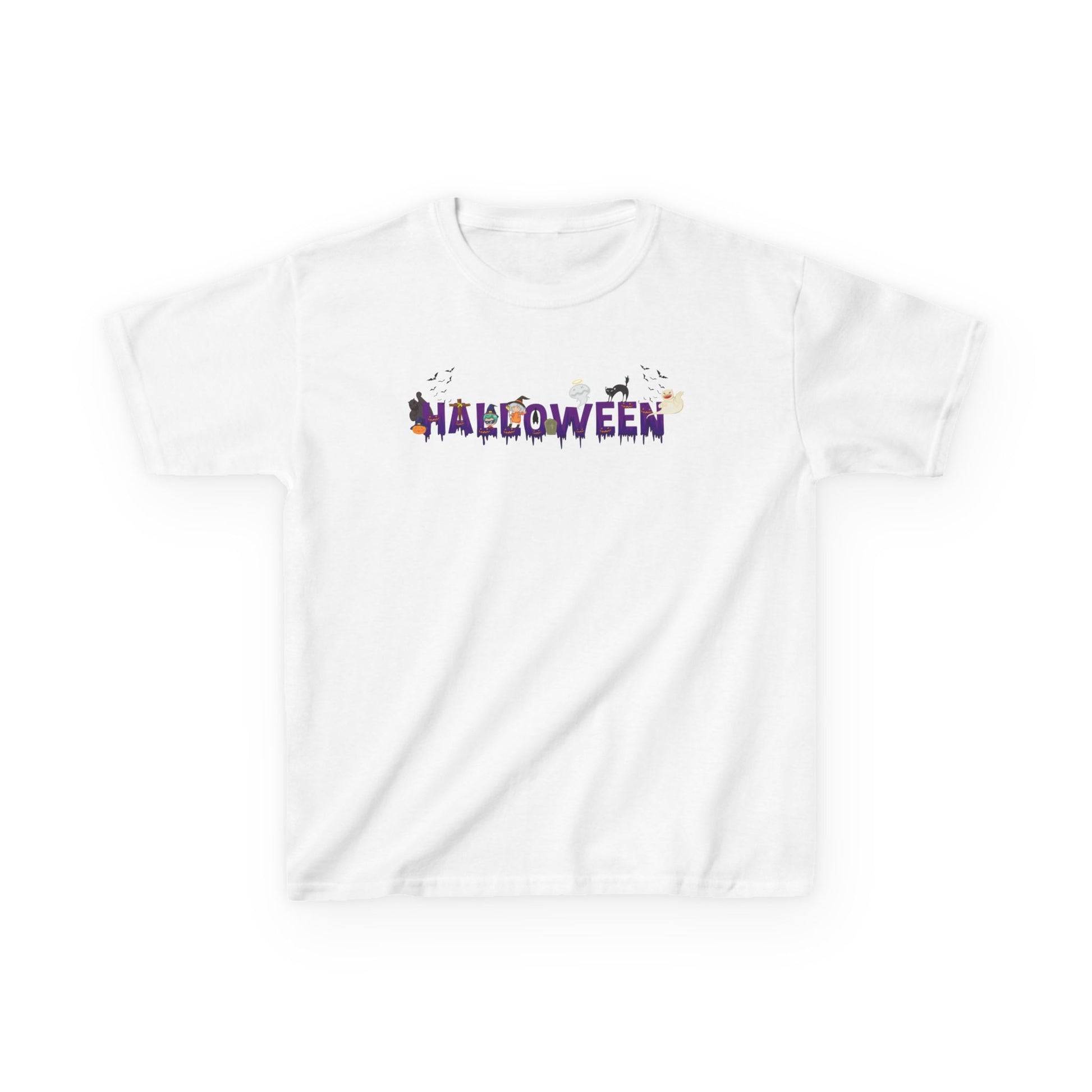 Kids Heavy Cotton™ Tee - Holloween word Printify
