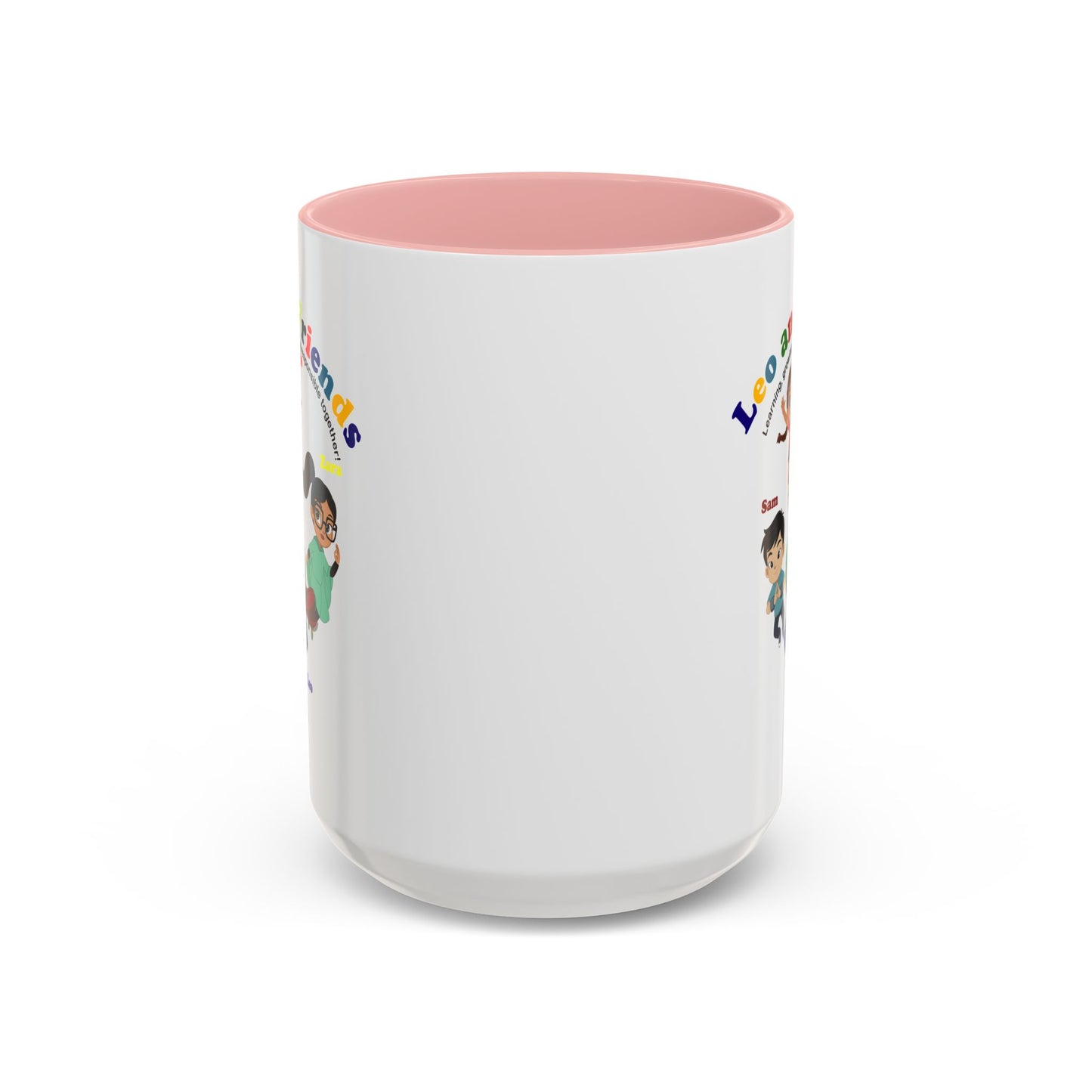 Accent Coffee Mug - Leo & Friends - Learning and growing