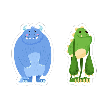 Kiss-Cut Vinyl Decals - Cute monster Printify