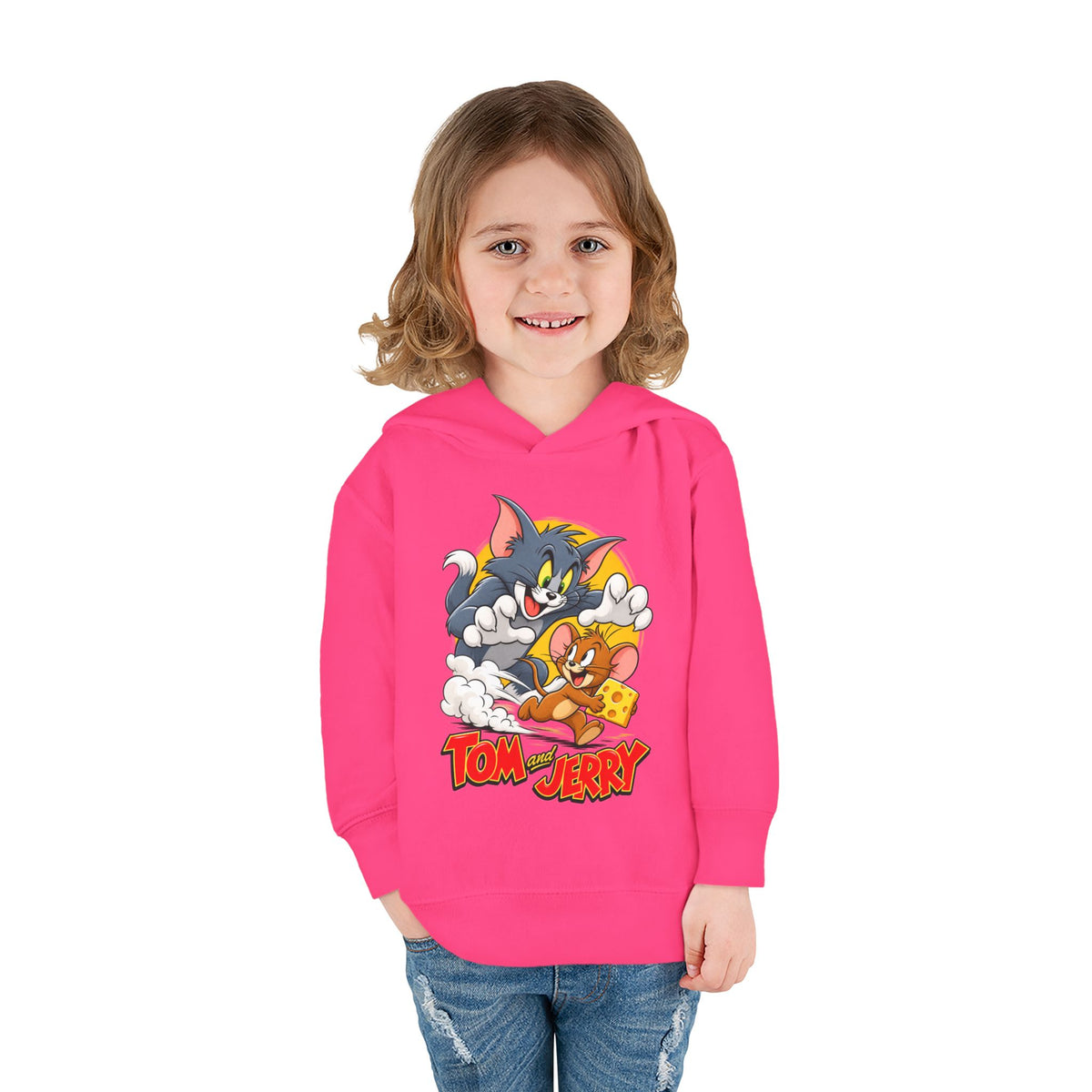 Toddler Hoodie — Tom and Jerry Cheese Chase