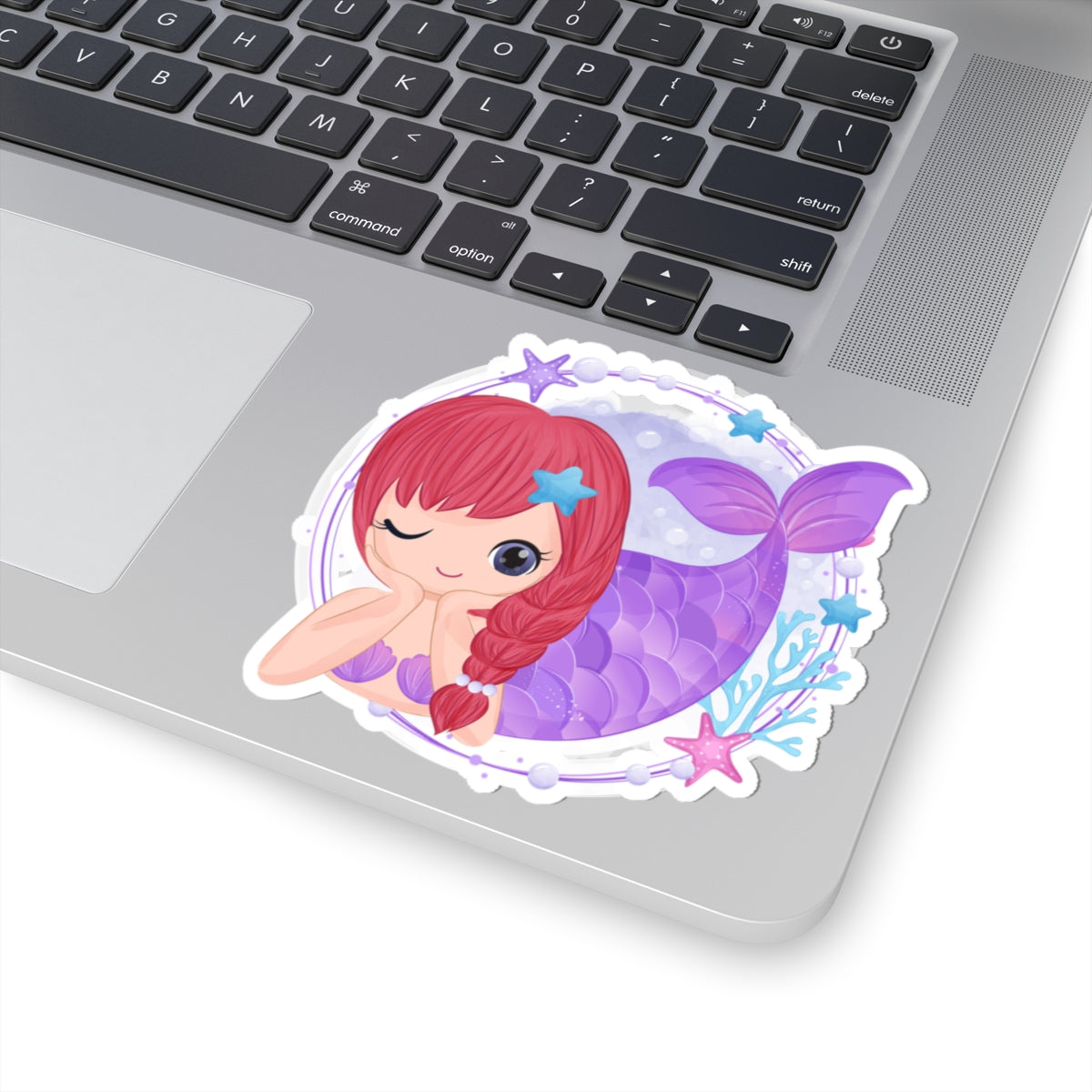 Kiss-Cut Stickers - Cute little mermaid