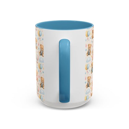 Accent Coffee Mug  (11/15 oz) - Pastel Teddy Bear Nursery