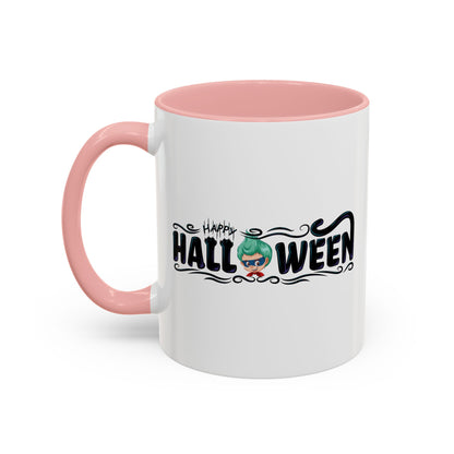 Accent Coffee Mug - Happy halloween by super kiddo Printify