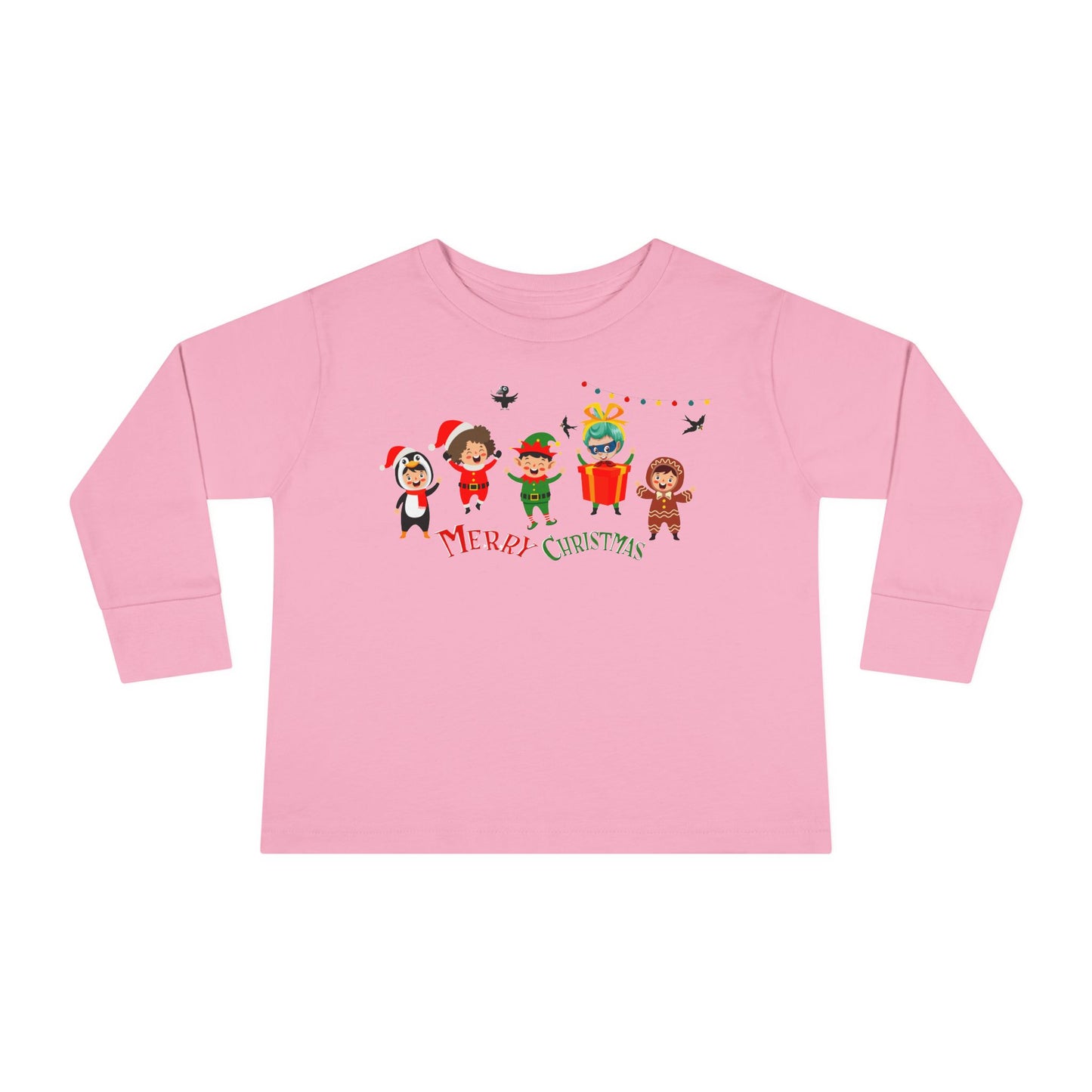 Toddler Long Sleeve Tee - Merry christmas by super kiddo and friends - [[{"value":"Wonderwear Kid"}]]