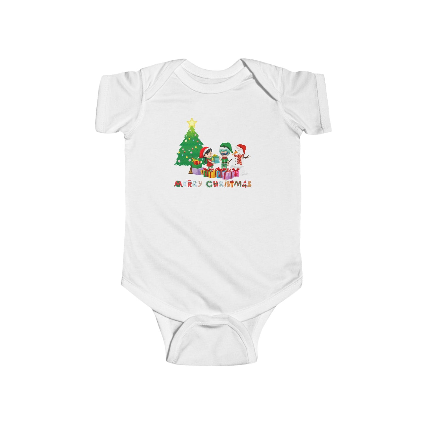 Infant Bodysuit - Super kiddo preparing gifts - [[{"value":"Wonderwear Kid"}]]
