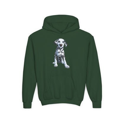 Youth Heavy Blend Hooded Sweatshirt - Dalmatian Printify