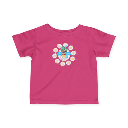 Infant Fine Jersey Tee - Super kiddo hand washing steps - [[{"value":"Wonderwear Kid"}]]