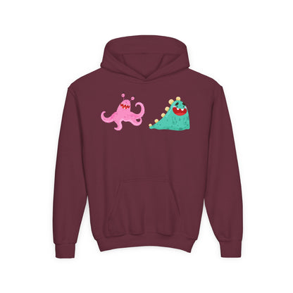 Youth Heavy Blend Hooded Sweatshirt - Joyful monster Printify
