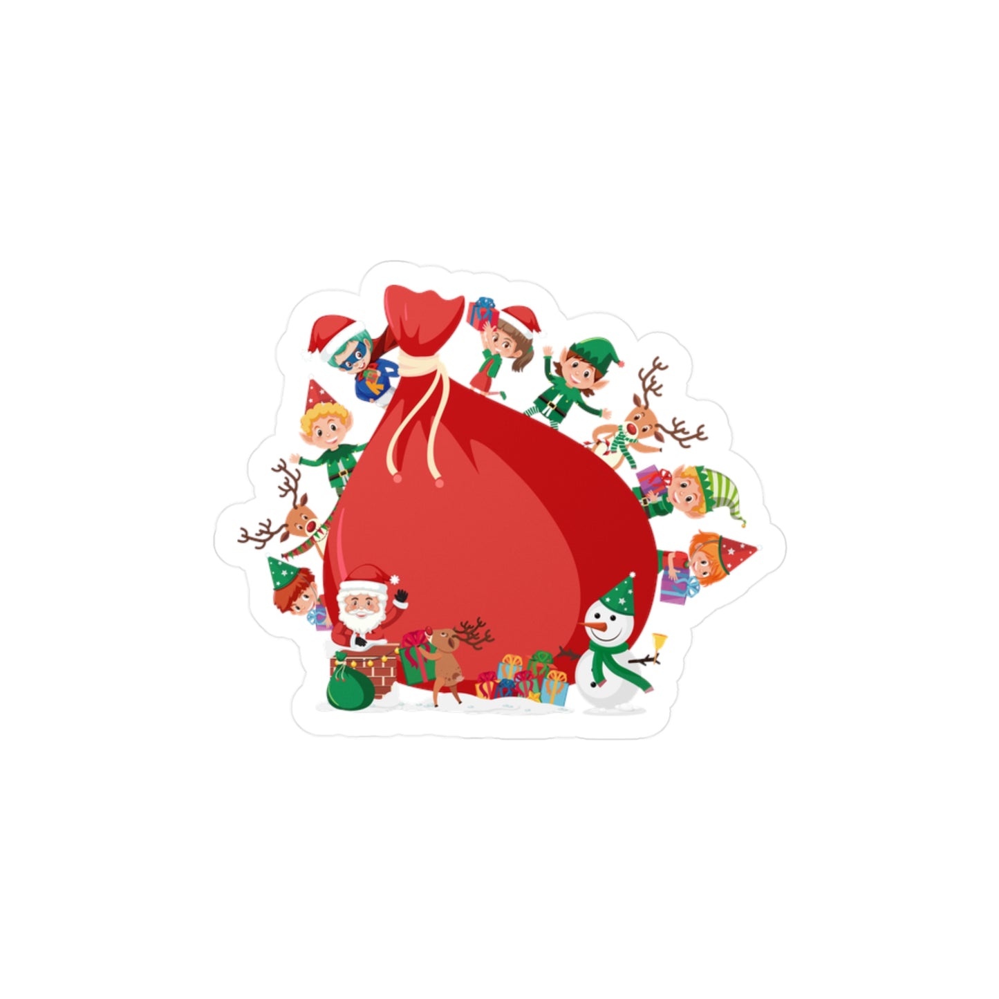 Christmas Kiss-Cut Vinyl Decals – Super kiddo and big gift - [[{"value":"Wonderwear Kid"}]]