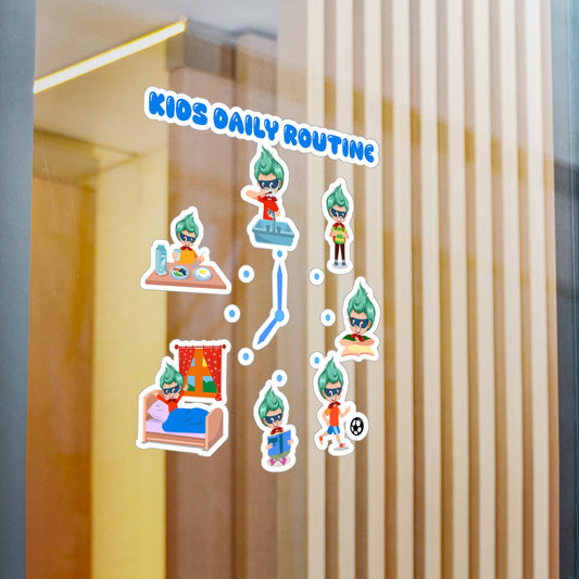 Halloween Kiss-Cut Vinyl Decals – Super kiddo daily routine - [[{"value":"Wonderwear Kid"}]]