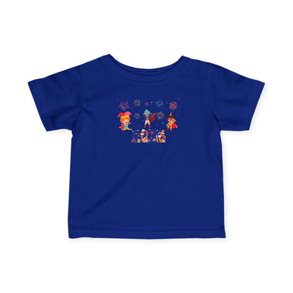 Infant Fine Jersey Tee - Super kiddo and other hero - [[{"value":"Wonderwear Kid"}]]