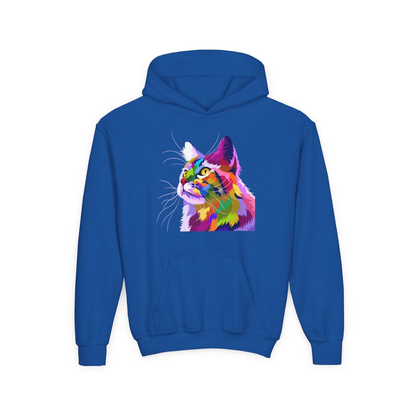Youth Heavy Blend Hooded Sweatshirt - The cat
