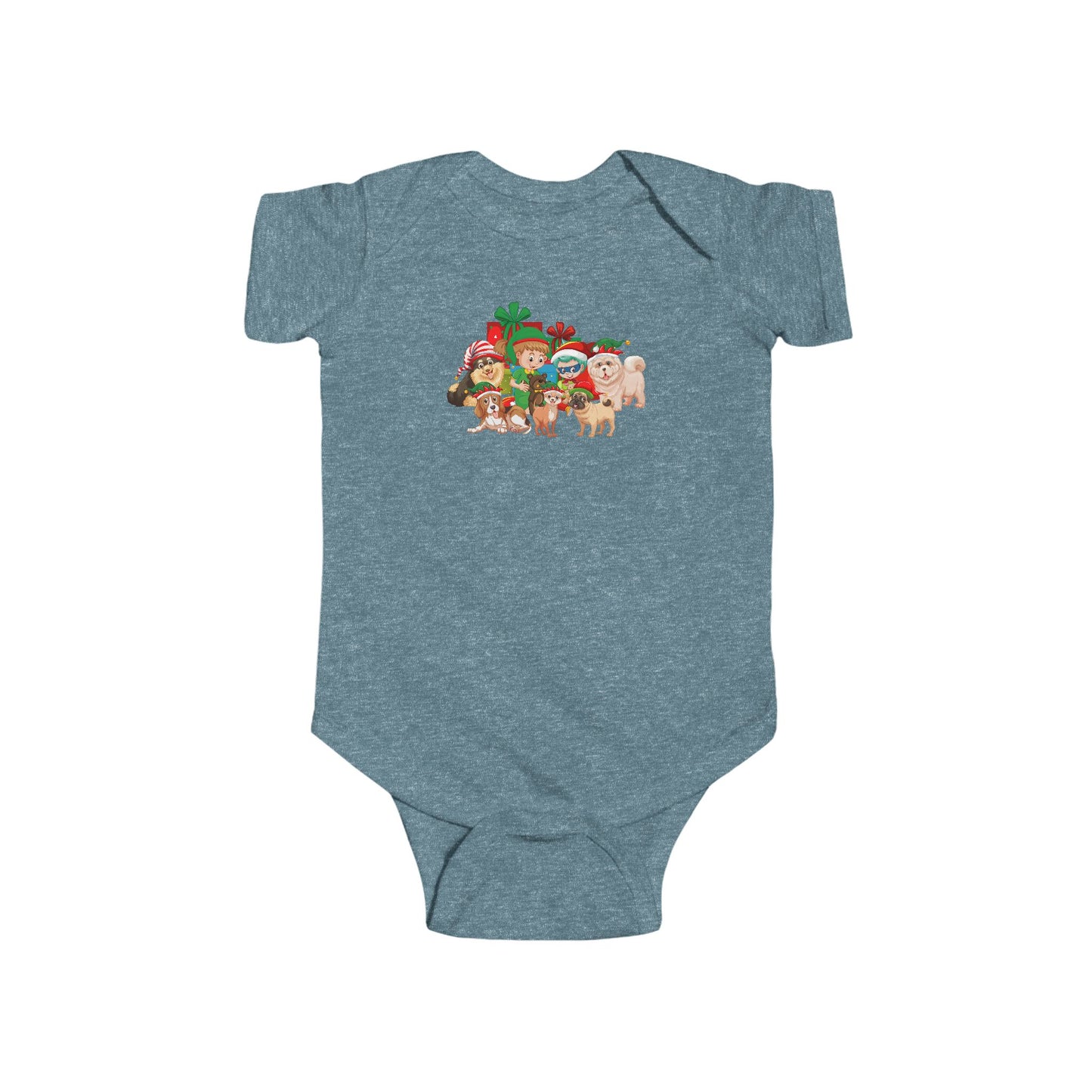 Infant Bodysuit - Christmas with super kiddo pet friends without text - [[{"value":"Wonderwear Kid"}]]