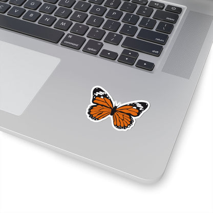 Kiss-Cut Stickers - Orange Butterfly Printify
