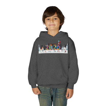 Youth Heavy Blend Hooded Sweatshirt - Happy 2026 - [[{"value":"Wonderwear Kid"}]]