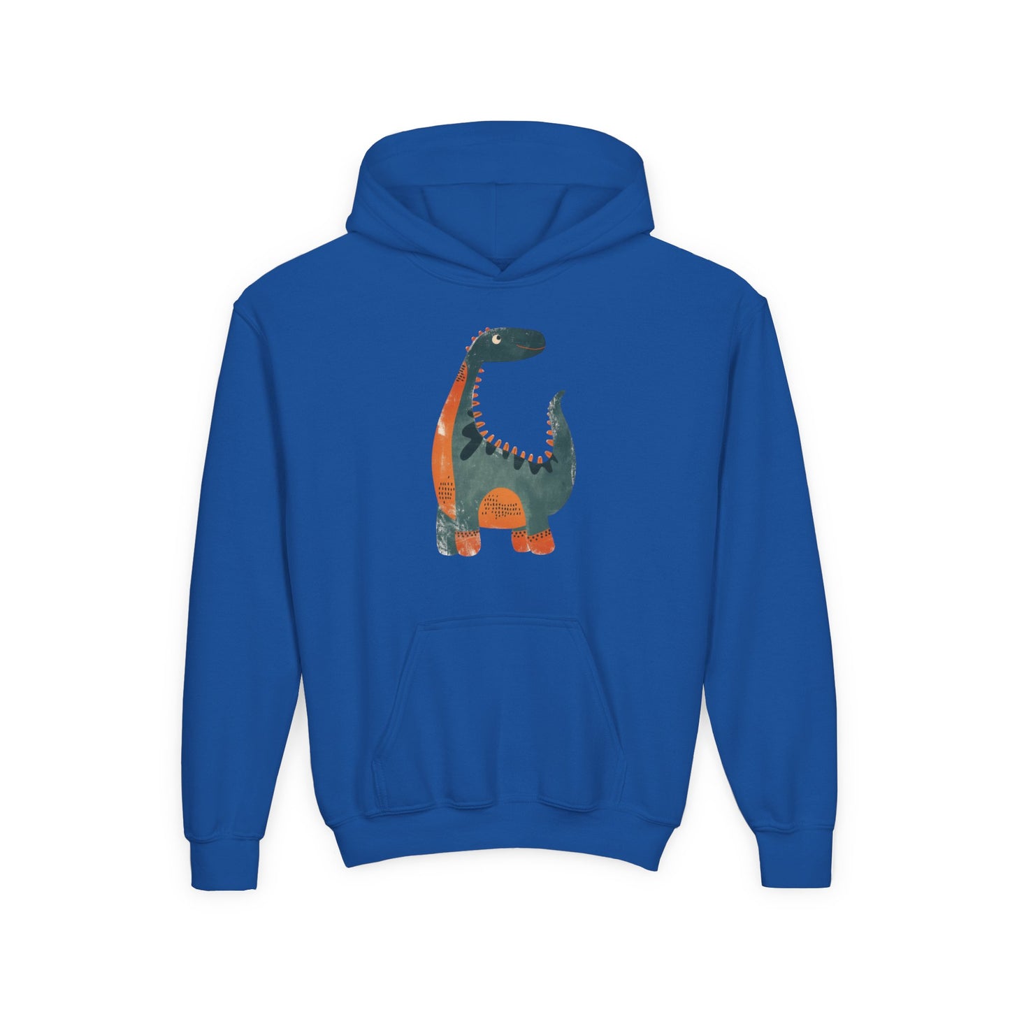Youth Heavy Blend Hooded Sweatshirt - Whimsical Dinosaur