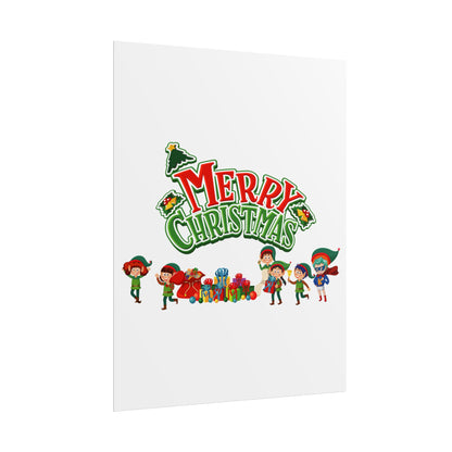 Rolled Posters - Merry christmas from super friends - [[{"value":"Wonderwear Kid"}]]