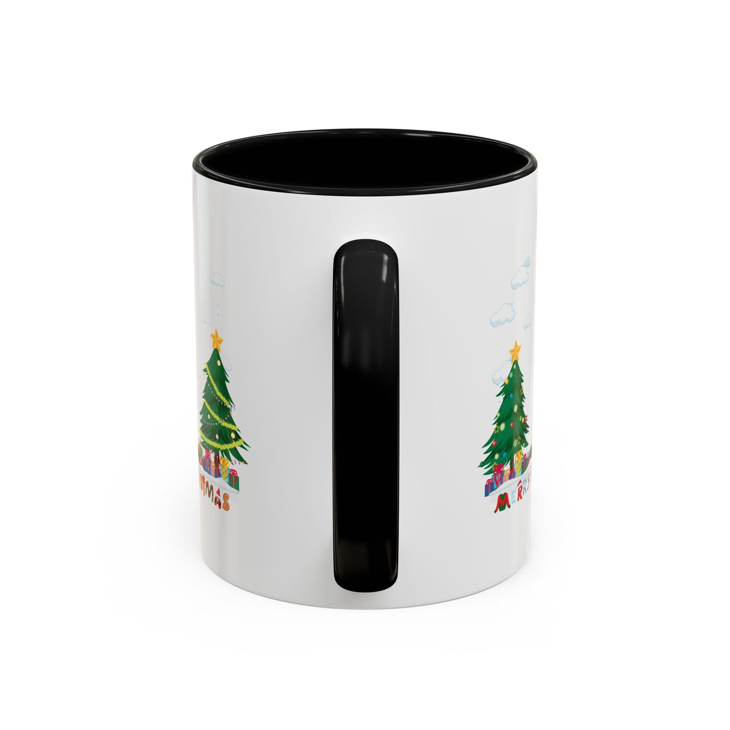 Accent Coffee Mug - Christmas and snowing