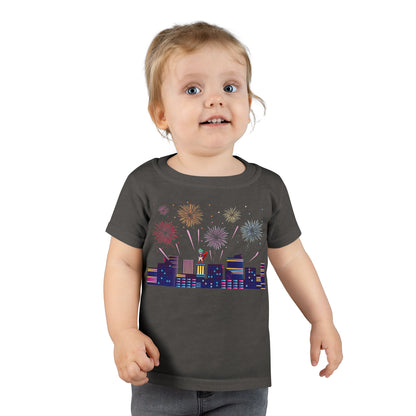 Toddler T-shirt - Super kiddo with fireworks - [[{"value":"Wonderwear Kid"}]]