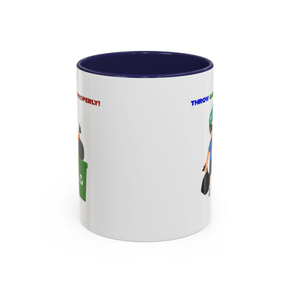 Accent Coffee Mug - Super kiddo taking trash out - [[{"value":"Wonderwear Kid"}]]