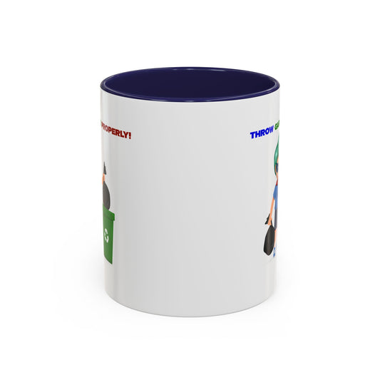 Accent Coffee Mug - Super kiddo taking trash out - [[{"value":"Wonderwear Kid"}]]