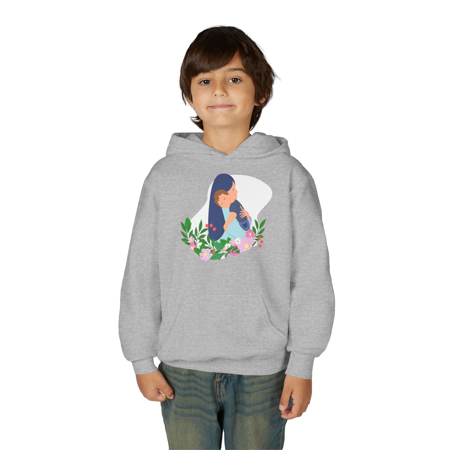 Youth Heavy Blend Hooded Sweatshirt - Mothers love
