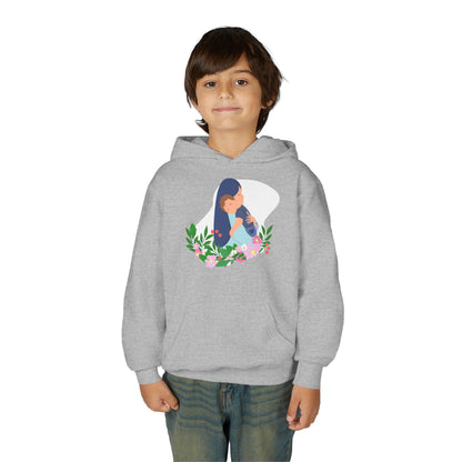 Youth Heavy Blend Hooded Sweatshirt - Mothers love Printify