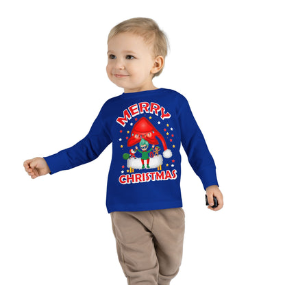 Toddler Long Sleeve Tee - Merry christmas - [[{"value":"Wonderwear Kid"}]]