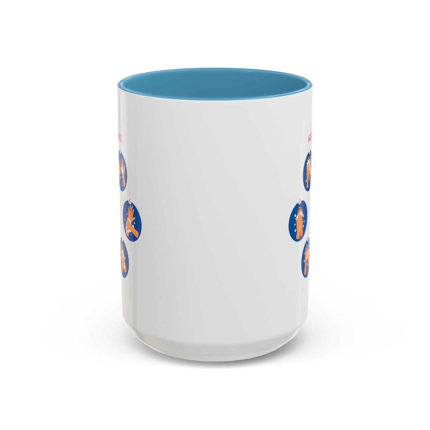 Accent Coffee Mug - Super kiddo teaching how to wash hands