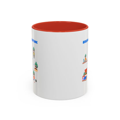 Accent Coffee Mug - Super kiddo daily routine - [[{"value":"Wonderwear Kid"}]]