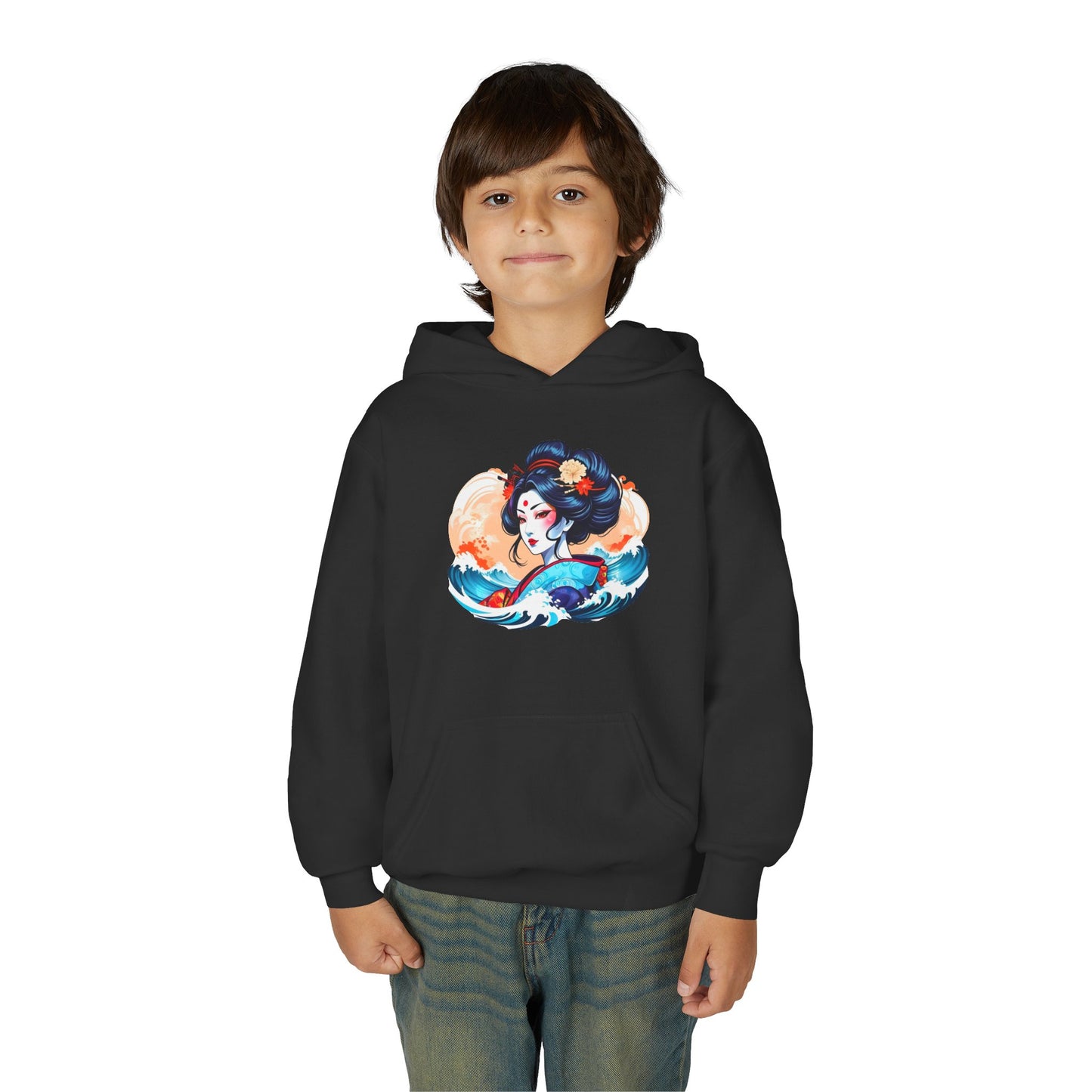 Youth Heavy Blend Hooded Sweatshirt - Japanese Beauty