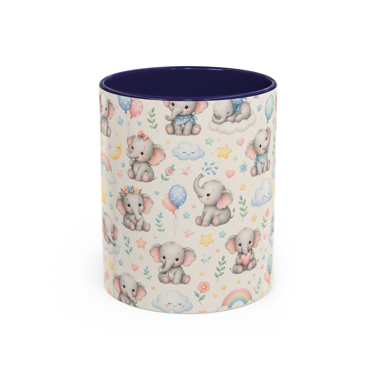Accent Coffee Mug  (11/15 oz) - Baby Elephant Nursery