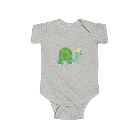 Infant Fine Jersey Bodysuit - Sleeping turtle